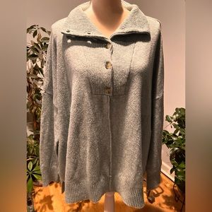 Loft XL blue cotton sweater .Comfy Cozy style